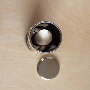 View inside Adventure 1L British Berkefeld stainless steel gravity water filter, showing one Ultra Sterasyl candle mounted in place.