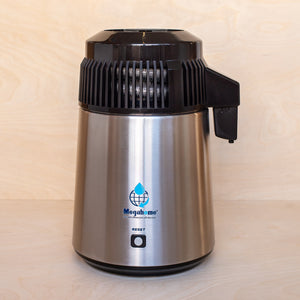 Black Megahome Water Distiller - side view