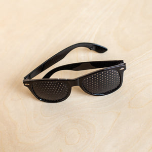 Pinhole Glasses top view