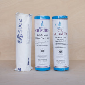3 pak cartridge combo – CHLORINE (no fluoride added)