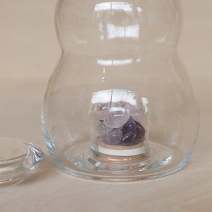 Cadus Glass Water Pitcher 1.5L with Gemstones