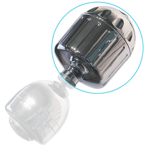 Sprite High Output shower filter chrome finish