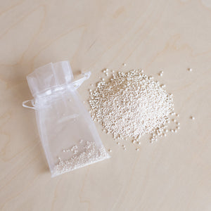Magnesium Prills shown beside package
