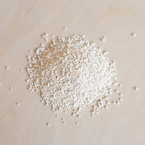 Magnesium Prill beads  top view