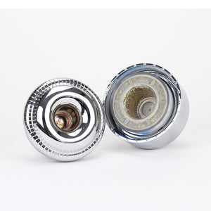 view inside slimline shower filter