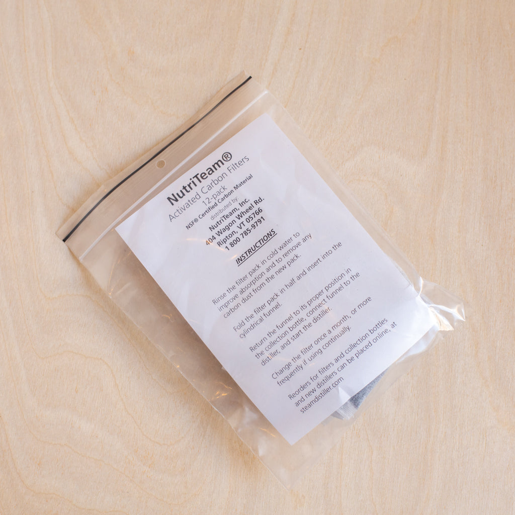 12-pack of Activated Charcoal Pouches for Megahome distillers