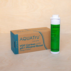 AquaTru CARAFE Alkaline pH + Mineral Boost + Carbon/VOC Cartridge