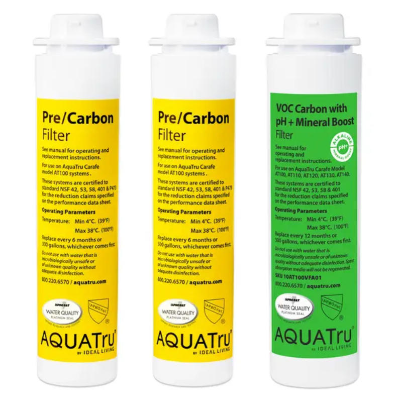 AquaTru 1st Year CARAFE Model Cartridge Pack - Alkaline Minerals