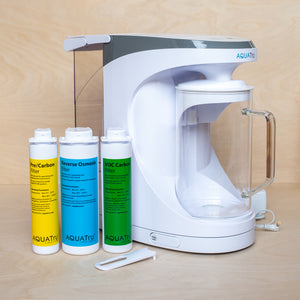 AquaTru Glass CARAFE Countertop Water Purifier