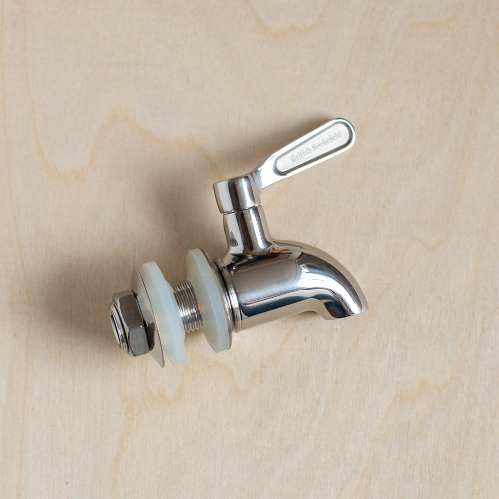 Steel Base Stand & Stainless Steel Tap – For British Berkefeld, Berkey, Newton Gravity Systems – Finerfilters