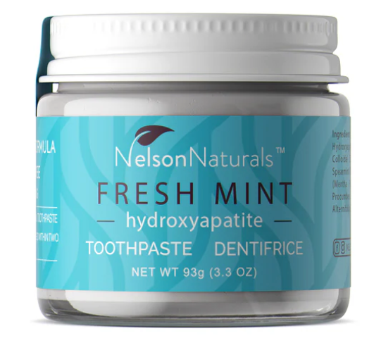 Nelson Naturals Fresh Mint w/hydroxyapatite Toothpaste 3.3 oz