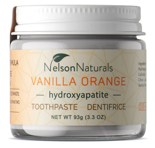 Nelson Naturals Vanilla Orange w/hydroxyapatite Toothpaste 3.3 oz