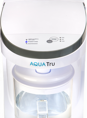 AquaTru Glass CARAFE Countertop Water Purifier