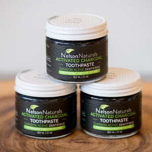Nelson Naturals Activated Charcoal Whitening Toothpaste 3.3 oz