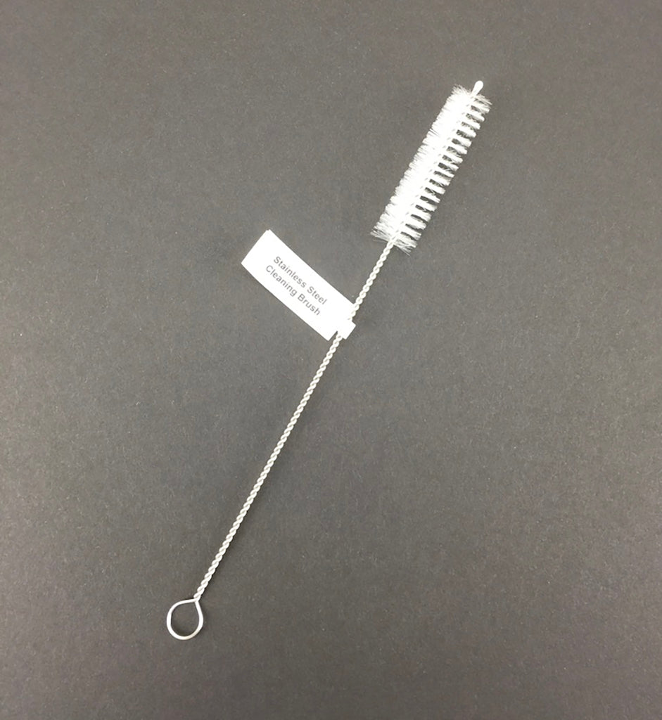 Small brush for glass drinking straws