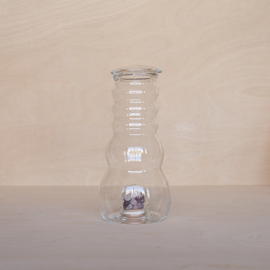 Cadus Glass Water Pitcher 1.5L with Gemstones