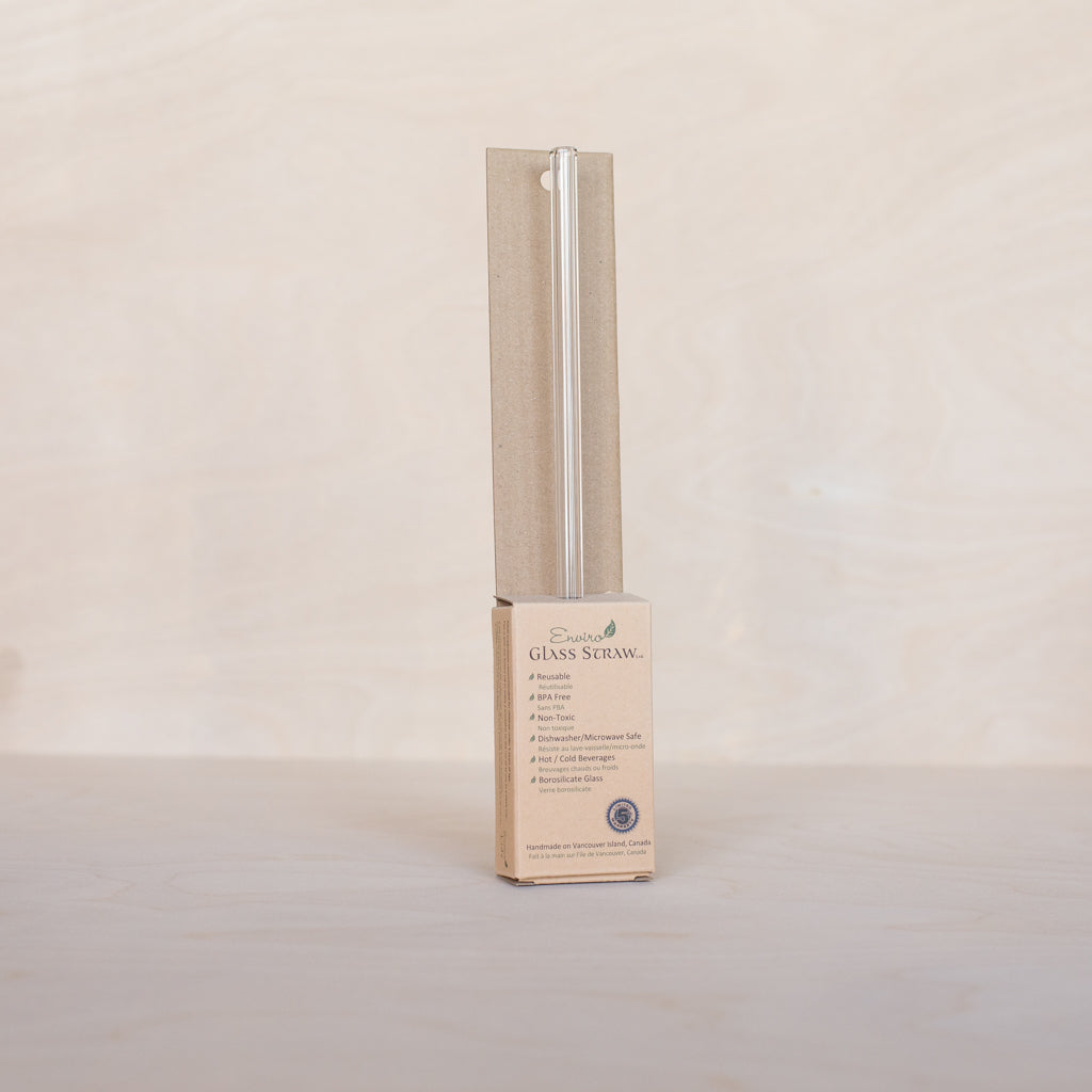 Glass Drinking Straw 10-inch straight