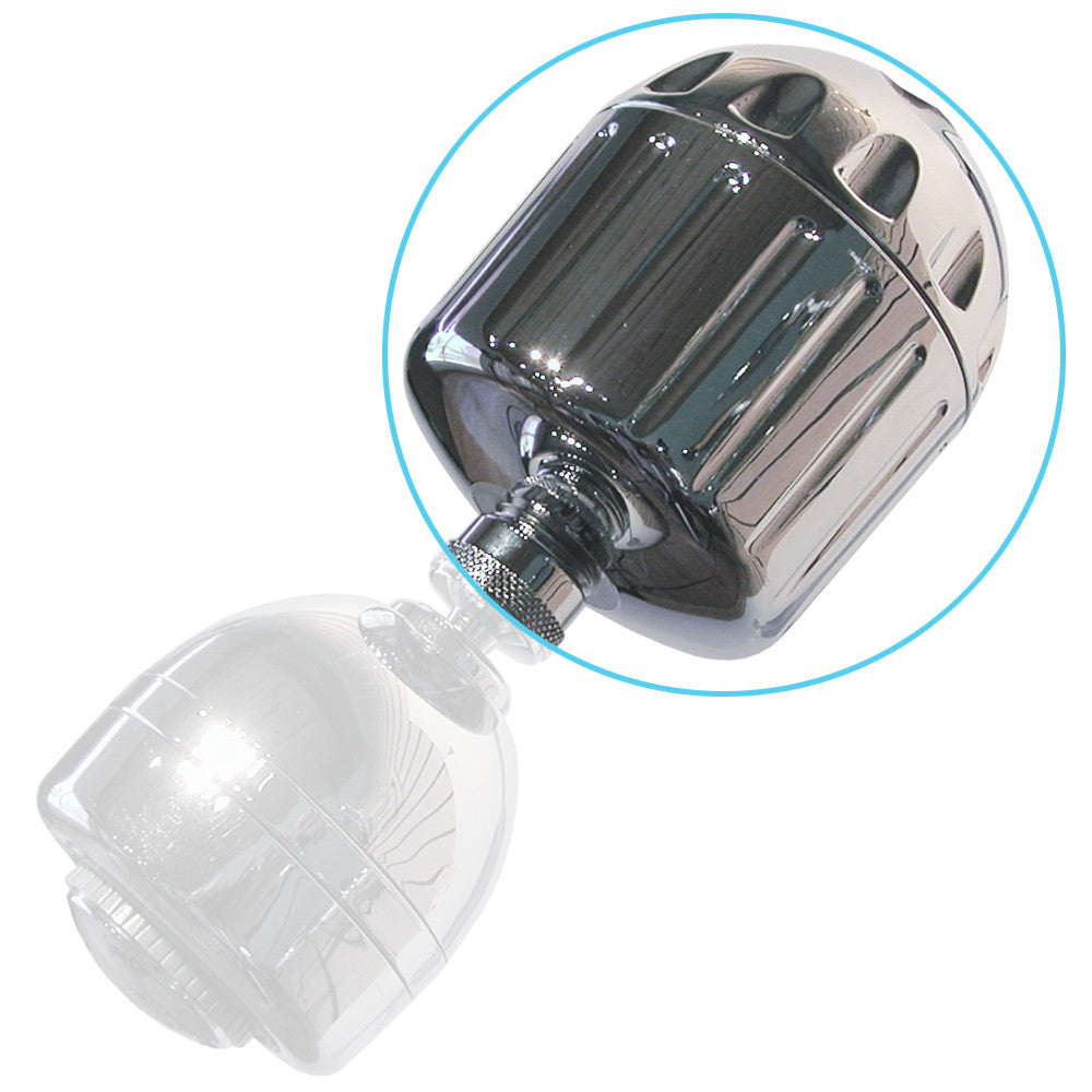 Sprite High Output shower filter chrome finish