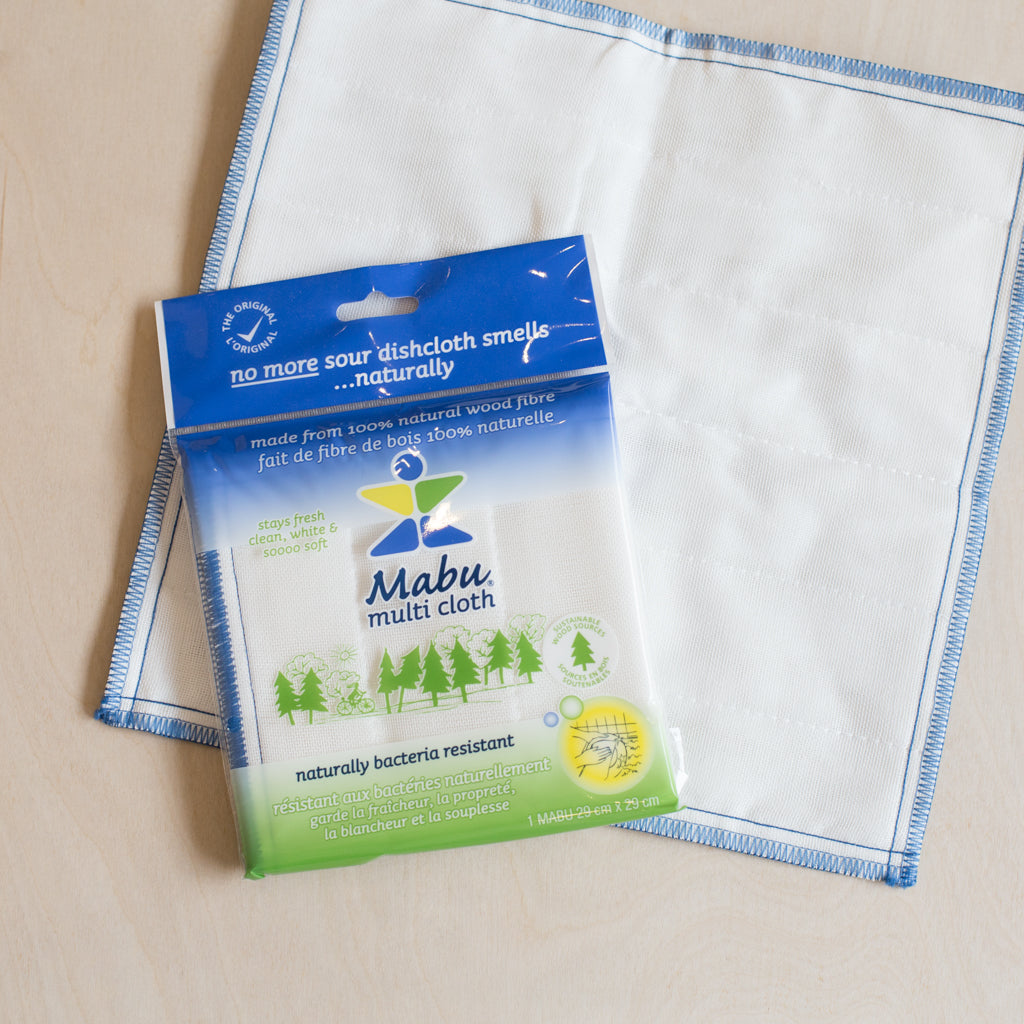 Mabu Multi Cloth shown with package