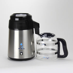 Megahome-water-distiller-black-with-glass-pitcher