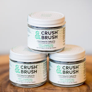Nelson Naturals Crush and Brush Charcoal Mint 80 Tablets