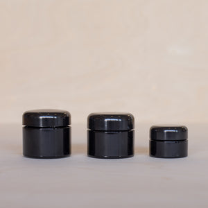Miron Violet Glass Cosmetic Jars