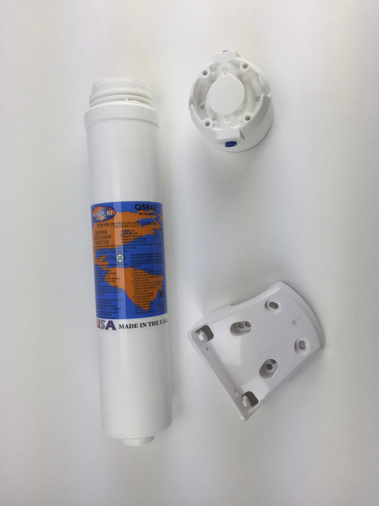Inline Prefilter System with valved head &amp; bracket - CHLORINE