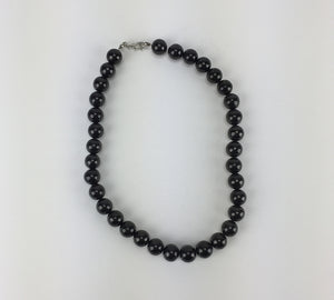 Shungite Bead Necklace - with clasp