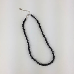 Shungite Bead Necklace - with clasp