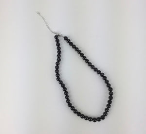 Shungite Bead Necklace - with clasp