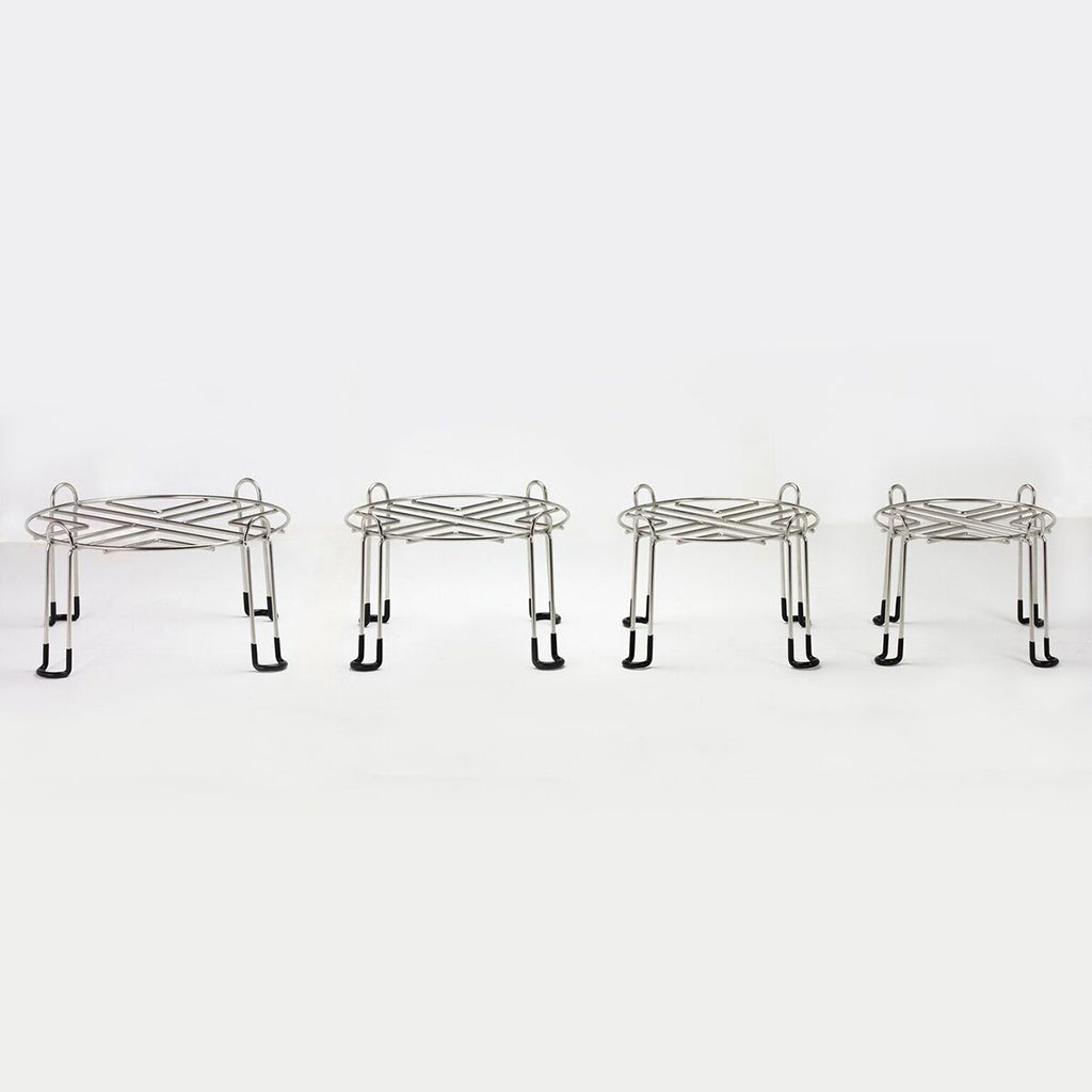 Steel stands for Berkey water purifiers - side view