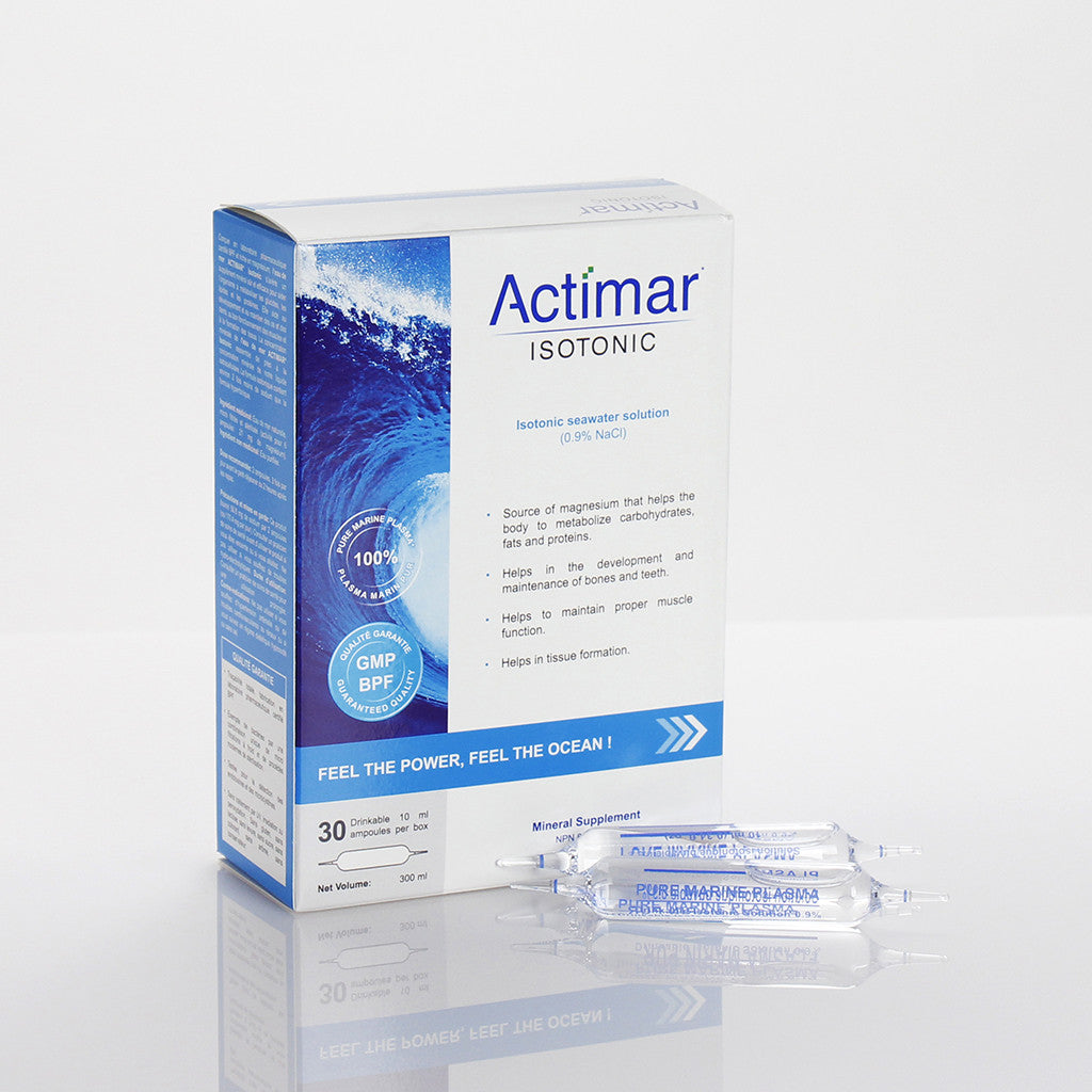 isontonic seawater box and glass ampules